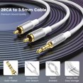 thumbnail image 4 of Adaptador de audio estéreo RCA MOSWAG de 3,5 mm macho a 2RCA macho, 4 of 6