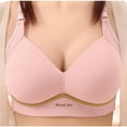 thumbnail image 2 of Einccm Bras for Women Wireless Hollow Out Breathable Comfortable Bra Charming Sheer Bralette for Everyday Wear Plus Size Soft Stretch Lightweight Lingerie, 2 of 3