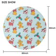 thumbnail image 6 of Christmas Round Tablecloth 70x70in(178x178cm) – Waterproof Polyester Table Cover with Full Print Design, Wrinkle Resistant & Washable for Kitchen Dining Party Decor, 6 of 6