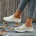 thumbnail image 3 of Modisza Womens Breathable Mesh Walking Mules Open Back Casual Sneakers Slip on Summer Shoes Outdoor Lightweight Slides size 6 Beige, 3 of 6