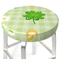 thumbnail image 6 of Goofa St Patrick's Day11 Printed Stool Covers Round, Waterproof Round Bar Stool Covers Anti-Slip Round Bar Stool Seat Cover with Elastic Bands Durable -13 inch, 6 of 7