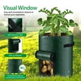thumbnail image 4 of 6PCS Potato Grow Bags, Garden Vegetables Growing Planter with Handles and Access Flap for Planting Potato Carrot Onion Taro Radish Peanut(10 Gallon), 4 of 7