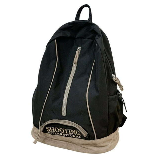 AMERTEER Sac à Dos Mode Grande Capacité Sac de Jour Polyvalent Sac d'Étudiant en Nylon (Vert)