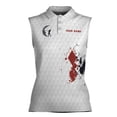 thumbnail image 2 of Custom Name Love Golf 19th Hole Women Sleeveless Polo XS-4XL, 2 of 5