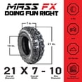 thumbnail image 2 of MASSFX 21x7-10 Front Tire for ATV, UTV, & SxS - 4-Ply w/ 15mm Tread Depth, 2 of 9