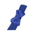 thumbnail image 3 of Cinturones elásticos con lazo INSPIRE CHIC para mujer, ancho de 2.4" elegante y lindo, banda de cintura elástica para vestido de boda 24 - 32" azul real, 3 of 6