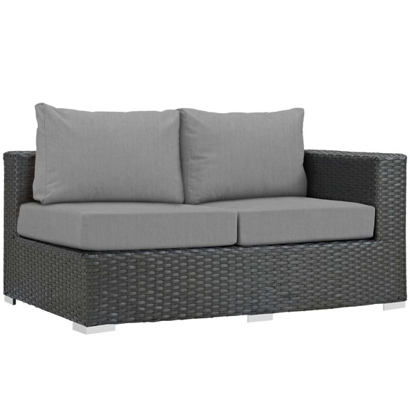 Modway Sojourn Outdoor Patio Sunbrella® Right Arm Loveseat, Multiple Colors