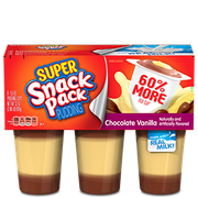 Snack Pack Pudding Chocolate Vanilla - 6 CT