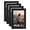 Black Wood-4x6, variant on 4x6 Picture Frame Brown Set Of 4  Wooden Photo Frames With Plexiglass For Without Mat Table And Wall Display