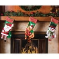 thumbnail image 2 of Lexi Home 15” 3 Pc Set Christmas Stocking - Black Star Tree, 2 of 2