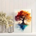 thumbnail image 2 of Qisvanset 12x16 Inch Yggdrasil Tree of Life Canvas Wall Art, Soft Watercolor Symbolic Art Unique Home Gift Decor, 2 of 8
