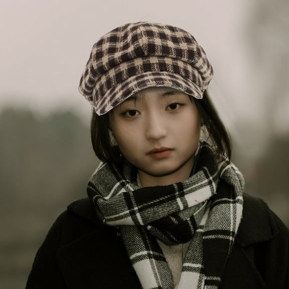 UPKOCH Vintage Newsboy Cap Beret Hat Adjustable Size Daily Use 1Pack