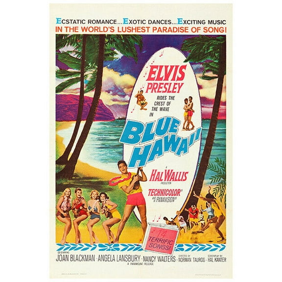 Blue Hawaii - Elvis Presley - 1961 - Movie Poster - US Version (8x12Inches(US/CANOnly))