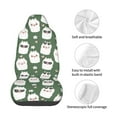 thumbnail image 4 of Fuzoiu Alpaca Faces Print Elastic Car Seat Covers, Seat Cover Protector,Universal Fit Interior Covers for Most Cars,Washable Seat Cover Non Slip for SUV,Sedan,Van, 4 of 5