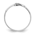 thumbnail image 2 of 925 Sterling Silver Rhodium-plated Jesus Cross Ring, 2 of 4