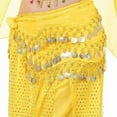 thumbnail image 4 of Buy Home Chiffon Dangling Gold  Belly Dance Hip Skirt Scarf Wrap Belt (Black), 4 of 8