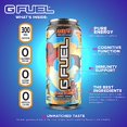 thumbnail image 4 of G Fuel Sage Mode Energy Drink, Sugar Free, Healthy Drinks, Zero Calorie, 300 mg Caffeine per Carbonated Can, Pomelo Fruit + Peach Flavor, Focus Amino, Vitamin + Antioxidants Blend - 12 Pack, 4 of 5