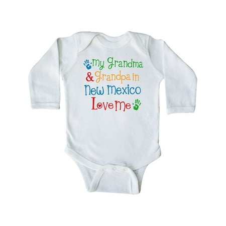 

Inktastic Newe Mexico Grandma Loves Me Gift Baby Boy or Baby Girl Long Sleeve Bodysuit