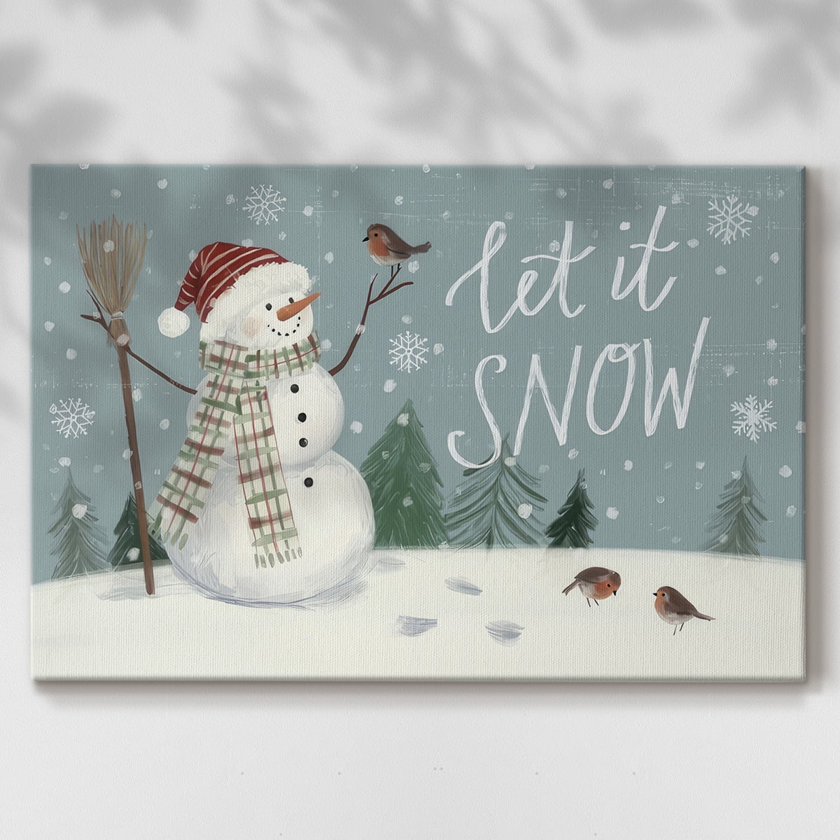 Jolly Snowman Collection A- Gallery Wrapped Canvas