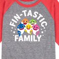 thumbnail image 3 of Baby Shark - Fintastic Family - Toddler And Youth Raglan Graphic T-Shirt, 3 of 7