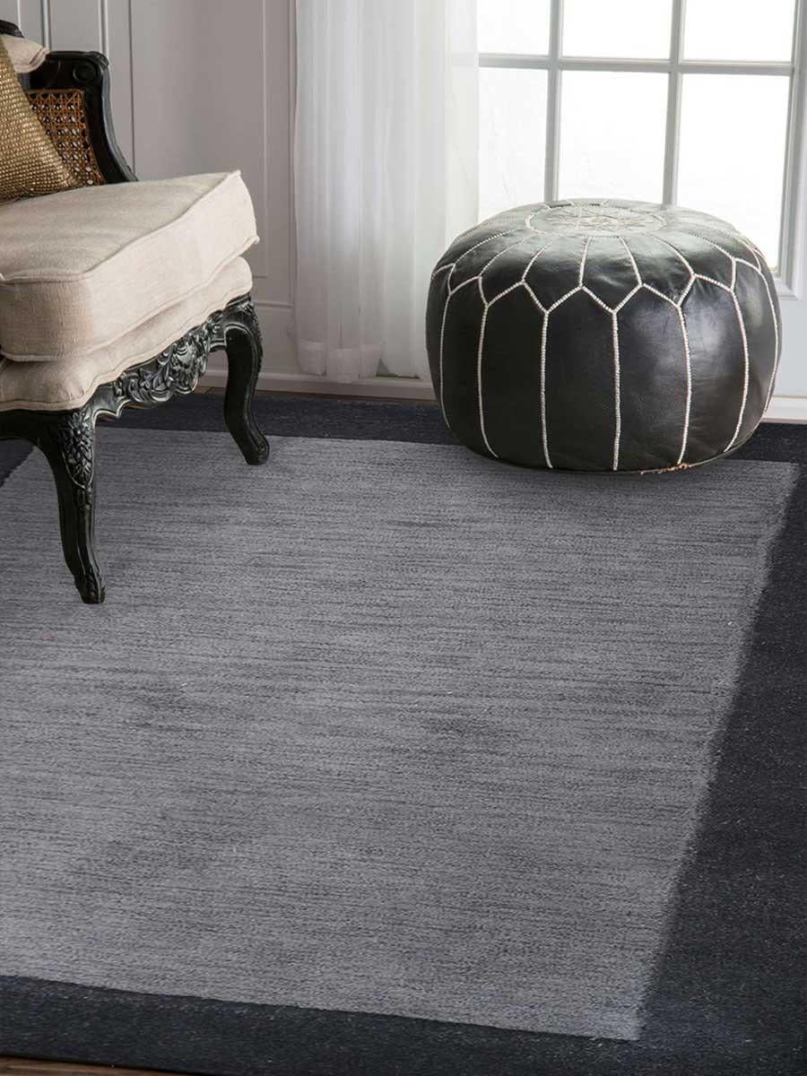 Rugsotic Carpets Hand Tufted Woolen 5' x 8' Solid Area Rug Red Brown