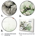 thumbnail image 3 of Designart "Horizon Landscape Blooms in Gloomy Tones" Landscapes Framed Wall Art - Country Green Landscape Modern Entryway Framed Wall Art, 3 of 6