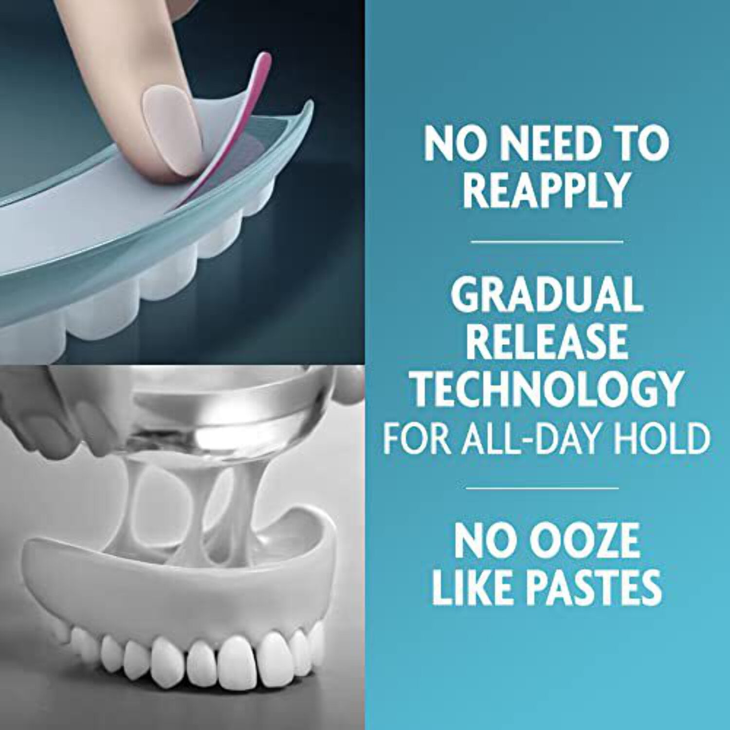 (3 pack) Sea Bond Upper Secure Denture Adhesive Seals, For an All Day Strong Hold, Original Flavor Seals, 30 Count, 4 Pack