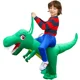 thumbnail image 5 of Disfraz inflable divertido de dinosaurio para adultos y niños, disfraz de tiranosaurio Rex para montar, adecuado para Halloween, carnaval, fiesta, cosplay, 5 of 5
