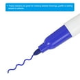 thumbnail image 4 of Unique Bargains Mini Permanent Markers Dry Erase Pen with Keychain Clip, 3 Pack Blue, 4 of 5