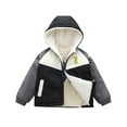 thumbnail image 3 of SYVGVA Toddler Boys Long Sleeve Zipper Sweater Added Velvet Loose Fit Woolen For Kids Fashionable,Black,3 Years, 3 of 4