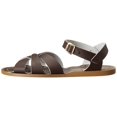 thumbnail image 5 of salt water sandals by hoy shoe original sandal (toddler/little kid/big kid/women's), brown, 3 m us little kid, 5 of 9