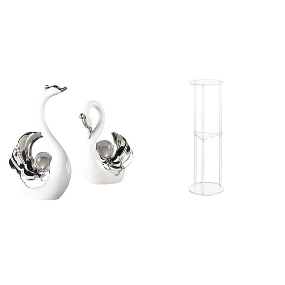 Elegante Centro De Mesa Acrílico Con Forma De Cisne Para Sala De Estar Y Oficina. Regalo Perfecto Para Inauguración De La Casa E Ideas Para Decorar Mesas En Espacios Pequeños.