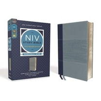NIV Study Bible, Fully Revised Edition NIV Study Bible, Fully Revised Edition, Personal Size, Leathersoft, Navy/Blue, Red Letter, Comfort Print, (Hardcover)