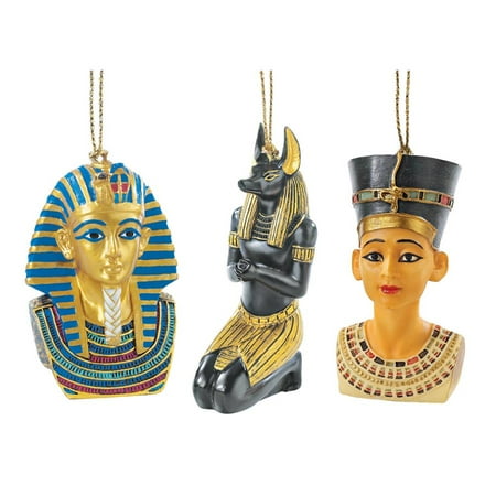 Icons of Ancient Egypt Holiday Ornament Collection: Set of Three