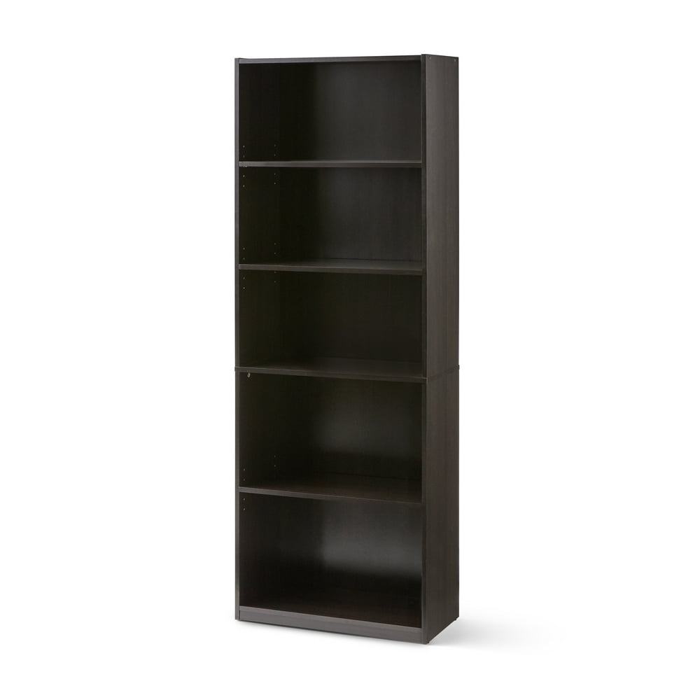 Mainstays 71" 5 Shelf Bookcase, Espresso