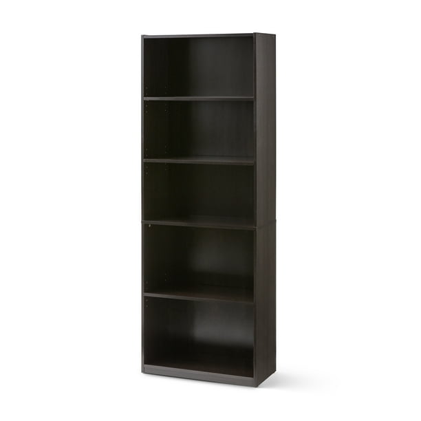 Mainstays 71 5 Shelf Bookcase With, Mainstays White Bookcase