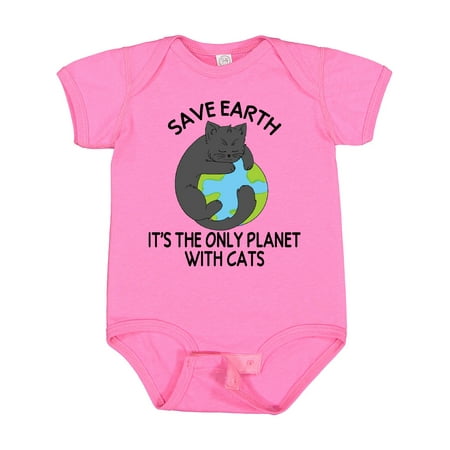 

Inktastic Save Earth It s the Only Planet with Cats with Black Cat Gift Baby Boy or Baby Girl Bodysuit