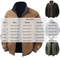 thumbnail image 4 of PNTUTB Jacket for Men Full Zip Stand Collar Long Sleeve Coat Solid Color Casual Comfort Fall Winter Windproof Outwear with Zipper Pocket, 4 of 7
