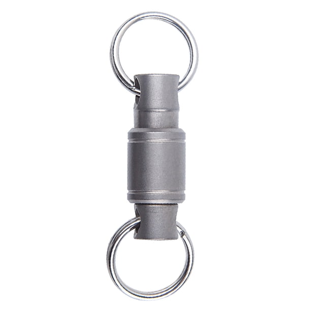 DQrwqpou Anillo Llavero Coche Bidireccional Accesorio Llave Aleación Titanio Ligero Regalo