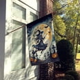 thumbnail image 2 of Flying Witch Spooky Halloween House Flag 28 in x 40 in, 2 of 5
