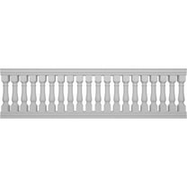 Ekena Millwork 42"H x 12'L Fiberthane Oxford Unassembled Balustrade Railing Kit, Style N (7 1/2" On-Center Spacing to Pass 4" Sphere Code)