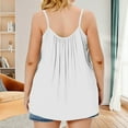 thumbnail image 7 of HUJlwoi Plus Size Tops for Women Pleated Spaghetti Strap Lightweight Camisole Trendy Sleeveless Backless Tanks Casual Summer Lady Shirts, 7 of 7