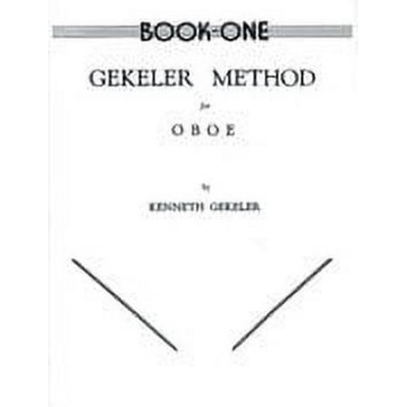 Alfred Publishing 00-EL00081 Gekeler Method for Oboe Book I - Music Book