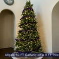 thumbnail image 2 of Clearance! Ynlkorvg Party Adornment 6.5 Feet Christmas Foil Garland Decoration for Holiday Tree Walll Rail Home Event Purple Party Supplies Purple, 2 of 4