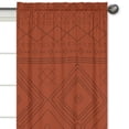 thumbnail image 3 of Boho Tribal Orange and Black Semi-Sheer Rod Pocket Curtain Panels (Set of 2) by Sweet Jojo Designs, 3 of 5