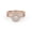 Rose Gold, variant on Twisted Infinity Double Halo Bridal Set Ring for Women, 0.80 Carat (ctw) Round Cut Lab Grown Diamond Engagement Wedding Ring In 14K White Gold Over Sterling Silver F-G-H, SI Quality -6