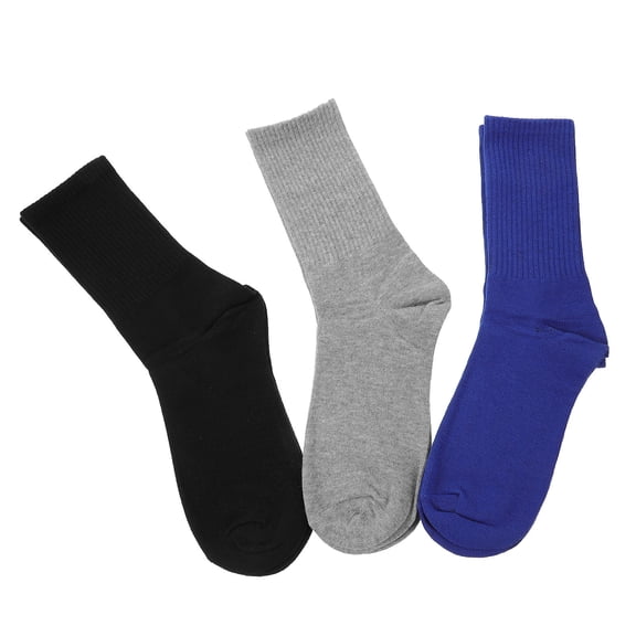 Tineasur 3Pairs Mens Fashion Cotton Socks High Cut Breathable Socks for Outdoor Activities