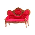 thumbnail image 4 of Sofá para casa de muñecas perfke Vintage 1/12 Rojo, 4 of 9