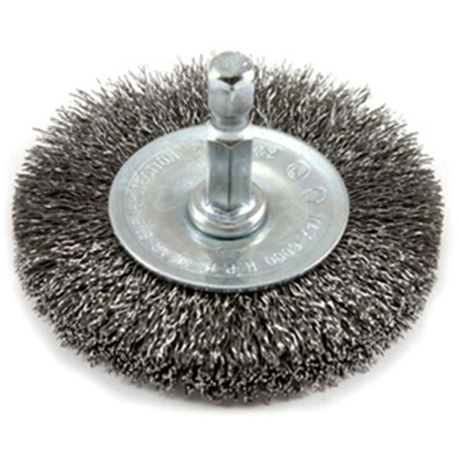 1-1//2-Inch Forney 72726 Wire Wheel Brush Fine Crimped with 1//4-Inch Hex Shank