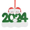 thumbnail image 6 of Maxora Personalized Ornaments Customized Christmas year ornament Snowman Couple Free Customize, 6 of 9